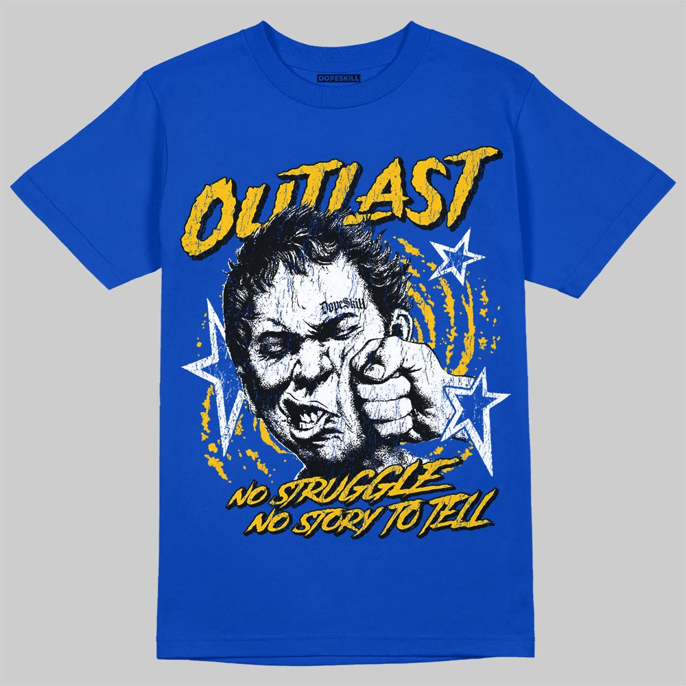 Royal Blue Sneakers DopeSkill T-Shirt Outlast Graphic Streetwear - Royal