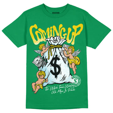 Jordan 5 “Lucky Green” DopeSkill Green T-shirt Money Bag Coming Up Graphic Streetwear 