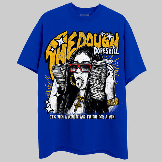 Royal Blue Sneakers DopeSkill T-Shirt The Dough Graphic Streetwear - Royal