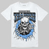 Jordan 5 Black University Blue DopeSkill T-Shirt Trapped Halloween Graphic Streetwear - White