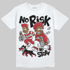 Jordan 1 Low OG "Chicago" DopeSkill T-Shirt No Risk No Story Graphic Streetwear - White 