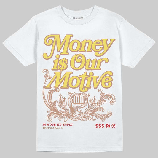 ASICS Gel-Nimbus 10.1 'Banana Split' DopeSkill T-Shirt Money Is Our Motive Typo Graphic Streetwear - White 