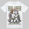 SB Dunk Low Pro x Arts-Rec Skateshop Rust Pink and Rough Green DopeSkill T-Shirt Real Lover Graphic Streetwear - White 