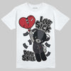 Jordan 3 Retro Black Cat DopeSkill T-Shirt Love Sick Graphic Streetwear - White