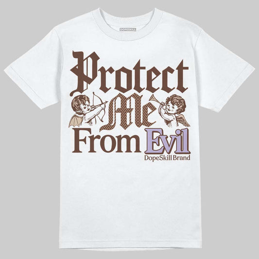 Harris Tweed x Wmns Dunk Low 'Sesame' DopeSkill T-Shirt Protect Me From Evil Graphic Streetwear - White 