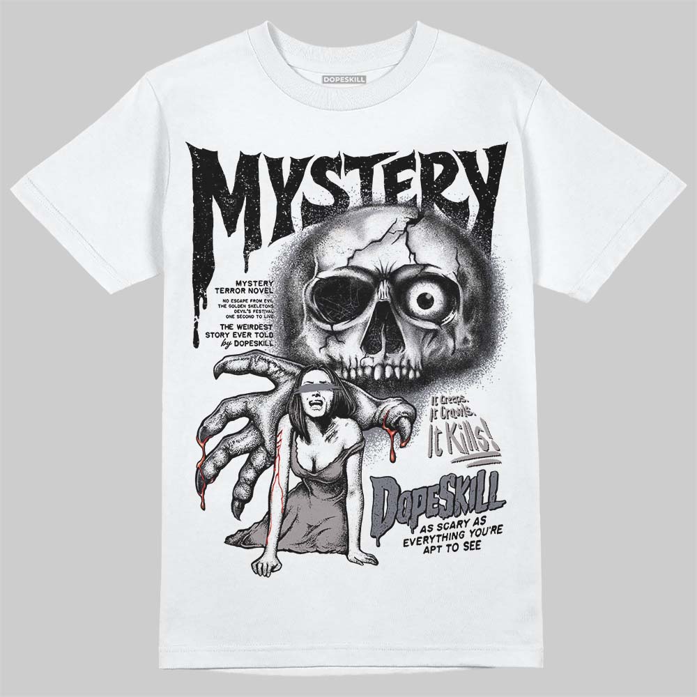 Lanvin Curb Sneakers White Anthracite DopeSkill T-Shirt Mystery Ghostly Grasp Graphic Streetwear - White