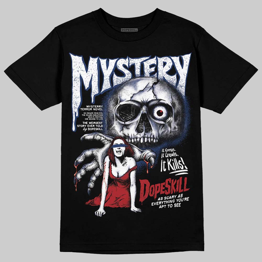 Jordan 1 High OG "Midnight Navy" DopeSkill T-Shirt Mystery Ghostly Grasp Graphic Streetwear - Black