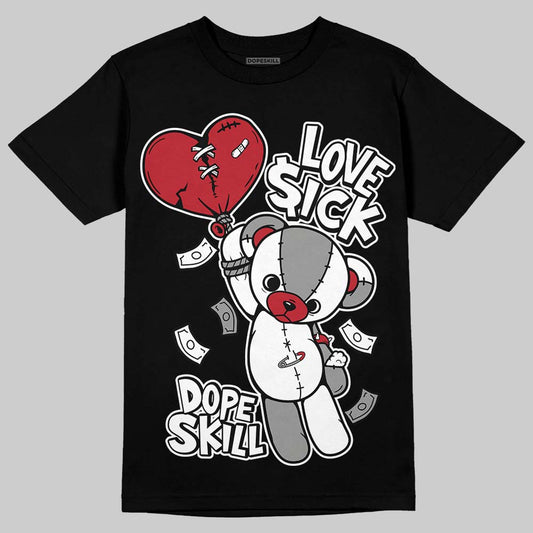 Jordan 14 Retro ‘Black Toe’ DopeSkill T-Shirt Love Sick Graphic Streetwear - Black