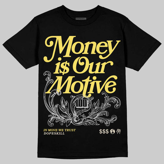 ASICS Gel-Nimbus 10.1 'Banana Split' DopeSkill T-Shirt Money Is Our Motive Typo Graphic Streetwear - Black