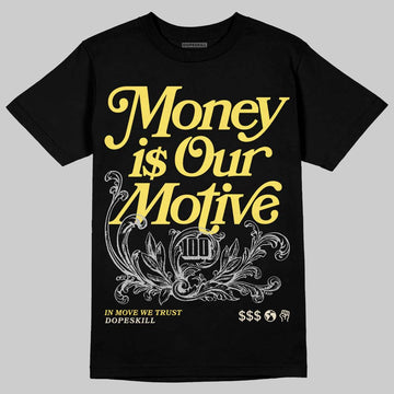 ASICS Gel-Nimbus 10.1 'Banana Split' DopeSkill T-Shirt Money Is Our Motive Typo Graphic Streetwear - Black