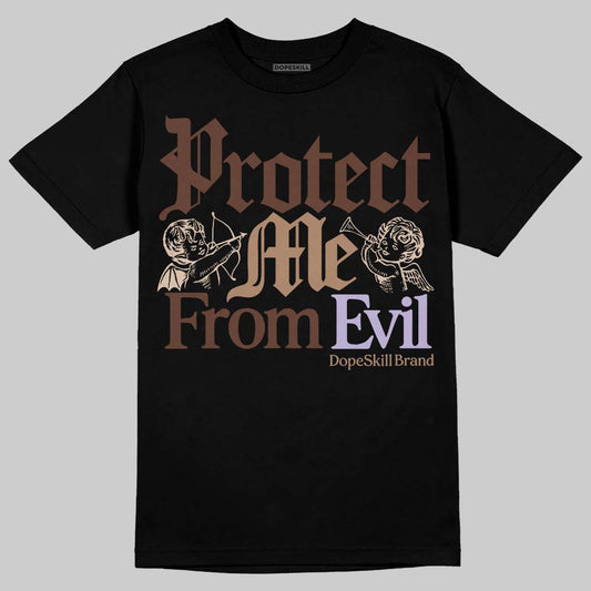 Harris Tweed x Wmns Dunk Low 'Sesame' DopeSkill T-Shirt Protect Me From Evil Graphic Streetwear - black