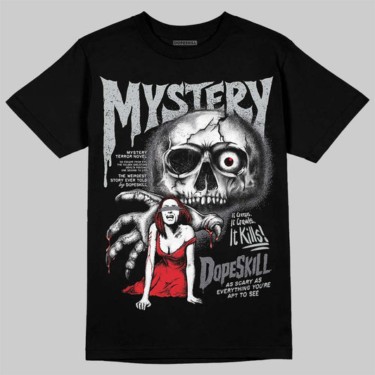 Jordan 12 Black Wolf Grey DopeSkill T-Shirt Mystery Ghostly Grasp Graphic Streetwear - Black