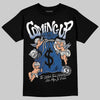 Jordan 1 Low OG “Storm Blue” DopeSkill T-Shirt Money Bag Coming Up Graphic Streetwear - Black