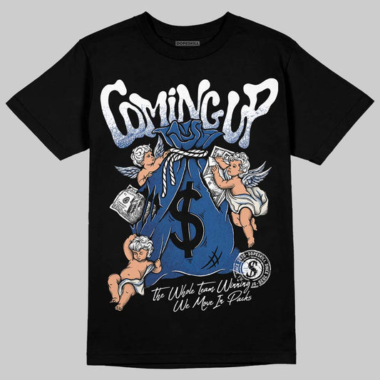 Jordan 1 Low OG “Storm Blue” DopeSkill T-Shirt Money Bag Coming Up Graphic Streetwear - Black
