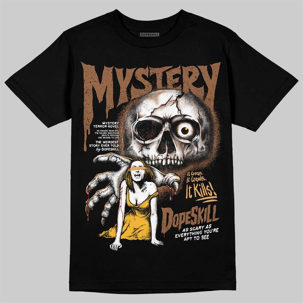 Jordan 1 High OG Black Metallic Gold DopeSkill T-Shirt Mystery Ghostly Grasp Graphic Streetwear - Black