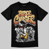 Jordan 12 Retro 'Taxi' 2025 DopeSkill T-Shirt Paper Chaser Boy Graphic Streetwear - Black