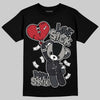 Jordan 3 Retro Black Cat DopeSkill T-Shirt Love Sick Graphic Streetwear - Black