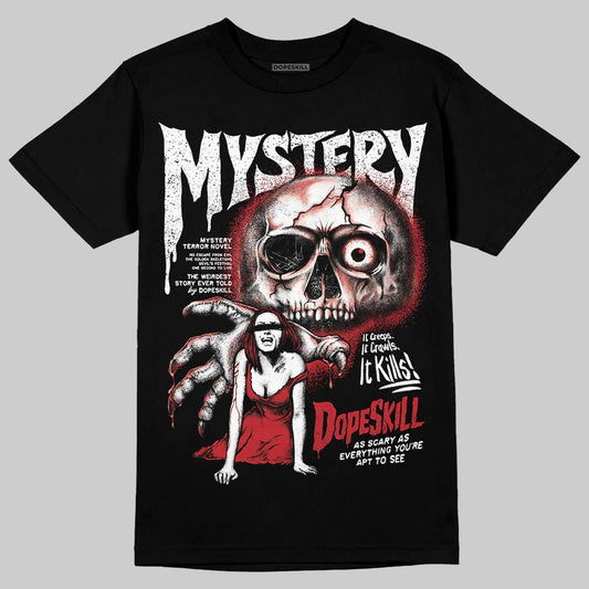 Jordan 5 Retro Fire Red Black Tongue (2025) DopeSkill T-Shirt Mystery Ghostly Grasp Graphic Streetwear - Black