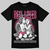 Asics Gel-1130 Pink Glo/ Black DopeSkill T-Shirt Real Lover Graphic Streetwear - Black