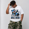 Black University Blue 5s DopeSkill T-Shirt Born To Be Rich Graphic