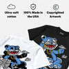 Black University Blue 5s DopeSkill T-Shirt Born To Be Rich Graphic