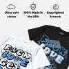 Black University Blue 5s DopeSkill T-Shirt F#ck Love Get Money Graphic