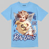 Jordan 11 University Blue DopeSkill T-Shirt Real Ones Angel Graphic Streetwear - carolina Blue