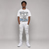 White Metallic 5s DopeSkill T-Shirt Stay Solid Graphic