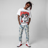 AJ 13 Chicago True Red Cherry DopeSkill Oversize Print T-Shirt Real Ones Choose Loyalty Graphic