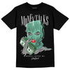 Jordan 1 High OG Green Glow DopeSkill T-Shirt Money Talks Graphic Streetwear - Black