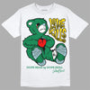 Jordan 5 “Lucky Green” DopeSkill T-Shirt Love Kills Graphic Streetwear - White