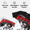AJ 13 Chicago True Red Cherry DopeSkill Oversize Print T-Shirt Real Ones Choose Loyalty Graphic