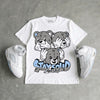 White Metallic 5s DopeSkill T-Shirt Stay Solid Graphic
