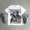 Wolf Grey 5s DopeSkill T-Shirt Go Fund Yourself Graphic