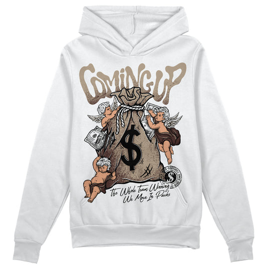 Jordan 1 High OG “Latte” DopeSkill Hoodie Sweatshirt Money Bag Coming Up Graphic Streetwear - White