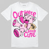 Dunk Triple Pink DopeSkill T-Shirt Out Here Being Cute Graphic Streetwear - White 