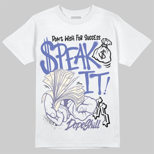 Air Max 90 x Patta Sapphire and Particle Grey DopeSkill T-Shirt Speak It Graphic Streetwear - White
