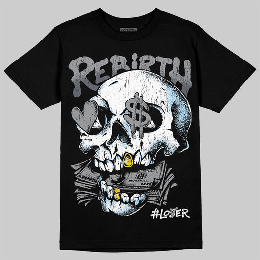 Jordan 5 Retro Wolf Grey DopeSkill T-Shirt Rebirth Graphic Streetwear - black