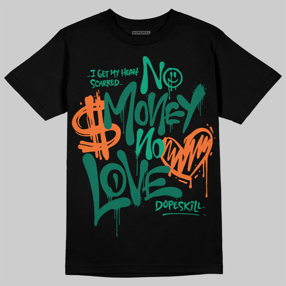 Jordan 3 Retro SP Nina Chanel Abney Bicoastal DopeSkill T-Shirt No Money No Love Typo Graphic Streetwear - Black