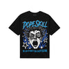 Royal Blue Sneakers DopeSkill T-Shirt Root of Evil Graphic Streetwear - black