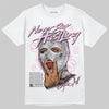 Jordan 4 WMNS “Orchid” DopeSkill T-Shirt Never Stop Hustling Graphic Streetwear - White