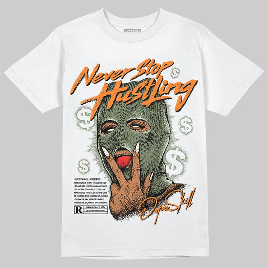 Jordan 4 Retro OG SP Undefeated (2025) DopeSkill T-Shirt Never Stop Hustling Graphic Streetwear - White 