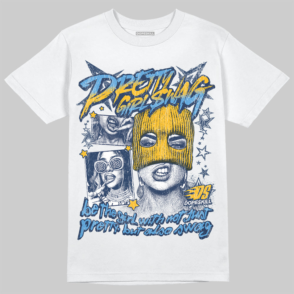 Jordan 4 Retro ‘Dunk From Above’ DopeSkill T-Shirt Pretty Girl Swag Graphic Streetwear - White