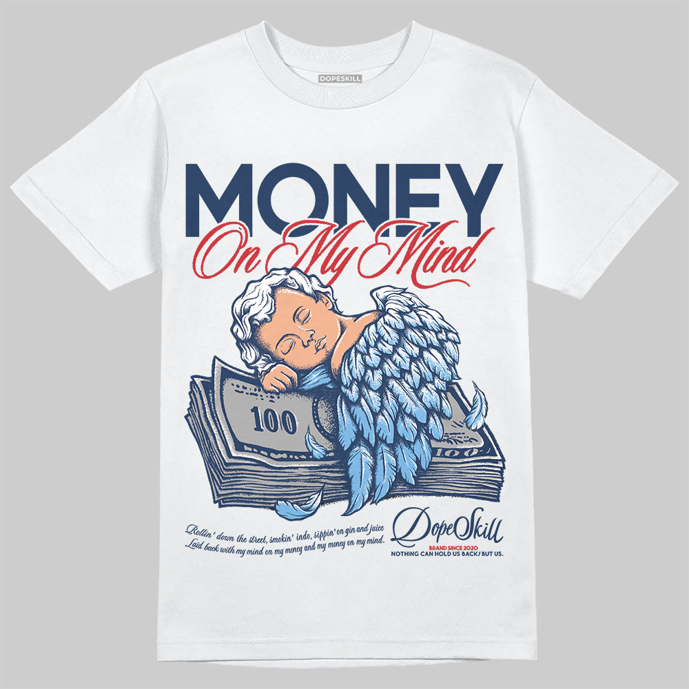 Jordan 4 SB “Summit White/Navy” DopeSkill T-Shirt MOMM Graphic Streetwear - White