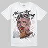 Jordan 40 “Dusty Rose” DopeSkill T-Shirt Never Stop Hustling Graphic Streetwear - White
