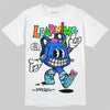 Royal Blue Sneakers DopeSkill T-Shirt Learning Graphic Streetwear - White