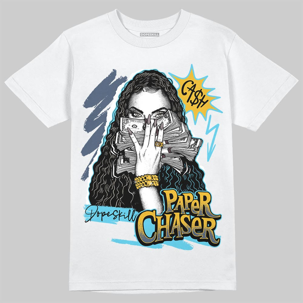 Jordan 11 Retro Gamma Blue (2025) DopeSkill T-Shirt NPC Graphic Streetwear - White 