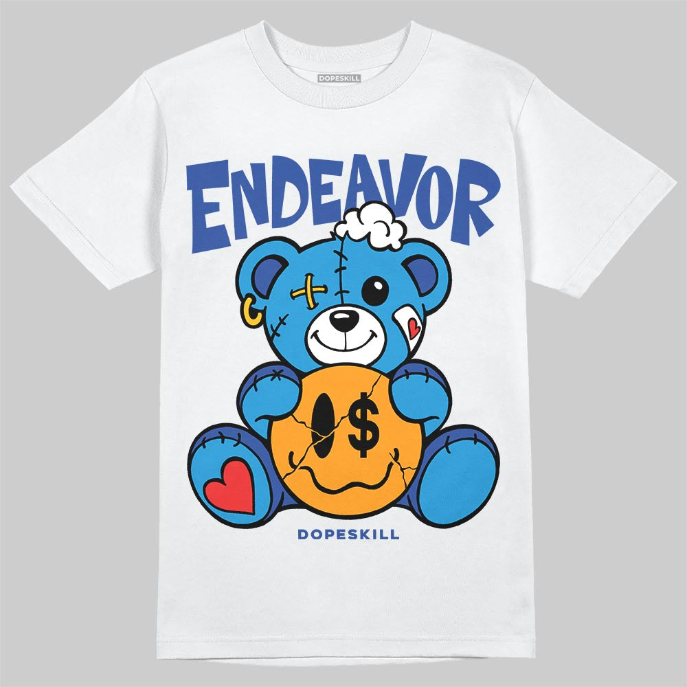 Royal Blue Sneakers DopeSkill T-Shirt Endeavor Graphic Streetwear - White