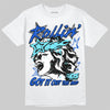 Royal Blue Sneakers DopeSkill T-Shirt Got It Out The Mud Graphic Streetwear - White