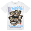 University Blue Sneakers DopeSkill T-Shirt The Mouth With No Droughts Graphic Streetwear - WHite 